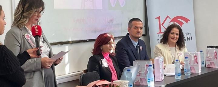 Universiteti “Fehmi Agani” në Gjakovë, organizoi përmbylljen e fushatës së ndërgjegjësimit për kancerin e gjirit